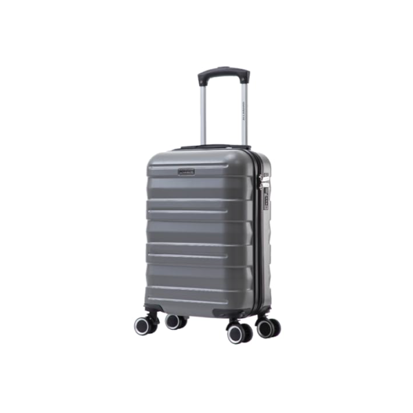 Mala de Viagem Bordo 8kg Allabard ANAC Regulamentada Avião Medidas Aceitas Voos Rodinhas 360° Removíveis (P045 Cinza)