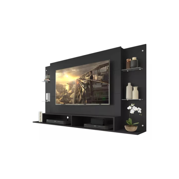 Painel Tv 60 Nairóbi Multimóveis V2739 Cor Preto