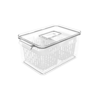 Organizador Com 2 Cestos 3,2l Cor Cristal Dry Coza