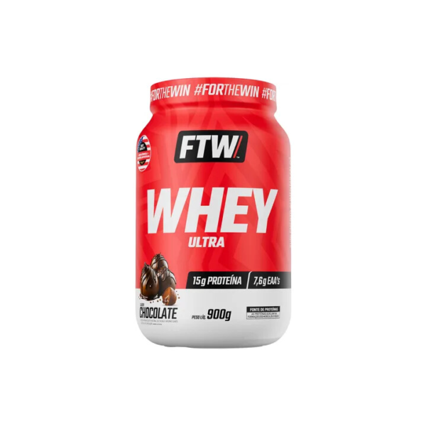 Whey Ultra Protein Pote 900g Sabor Chocolate - FTW