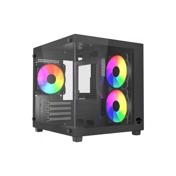 Gabinete Gamer Ninja Ryomaru,  Com 3 Fans Rainbow