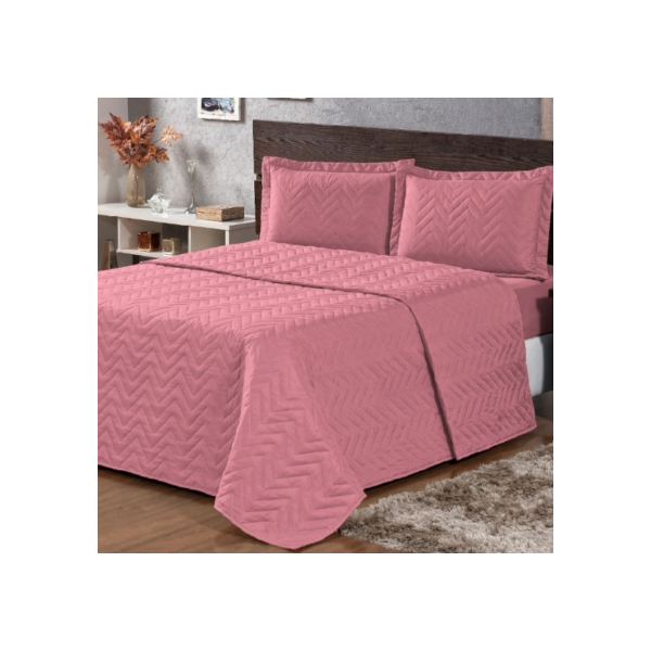 Cobre Leito Queen Size Colcha Queen 2,40m x 2,20m Tecido Premium 3 Peças