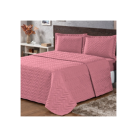 Cobre Leito Queen Size Colcha Queen 2,40m x 2,20m Tecido Premium 3 Peças