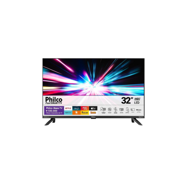 Smart TV 32'' Philco PTV32G7PR2CGB Roku TV LED Dolby Áudio