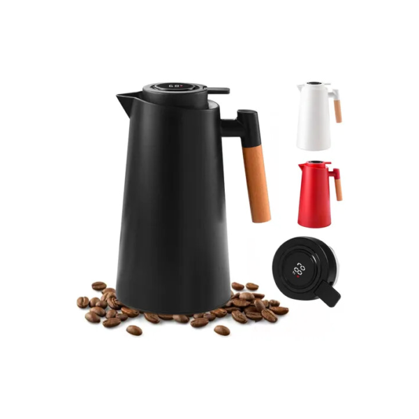 Garrafa De Cafe Térmica Vacuum Jug Com Termômetro Digital 1l