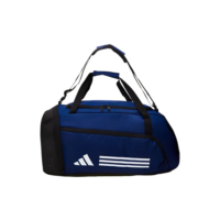 Mala Duffel Média Essentials Três Listras adidas Cor Azul / Dark Blue / White