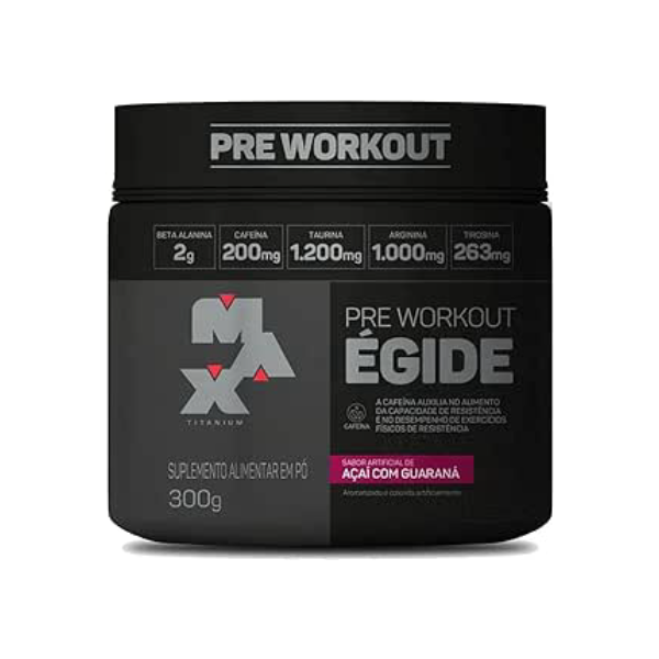 Egide Pre-Workout 300g Açaí Com Guaraná - Max Titanium