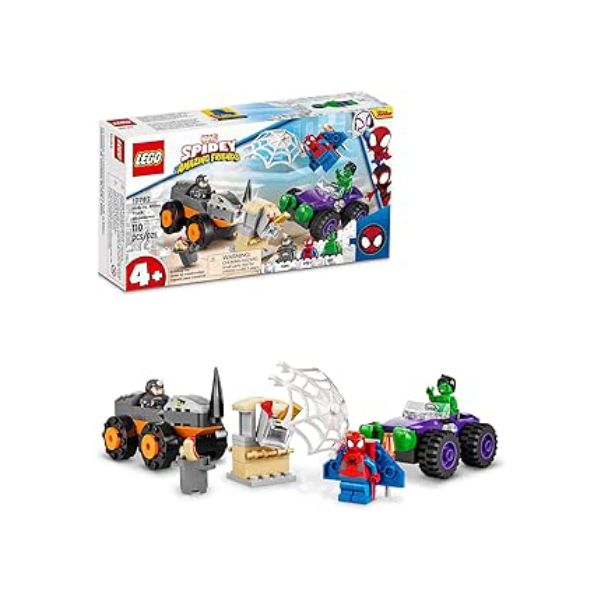 10782 LEGO® Marvel Homem-Aranha e seus Incríveis Amigos: Confronto Hulk contra Rinoceronte (110 peças)