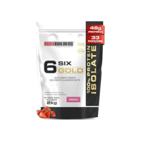 Whey Protein Isolado Six Gold Morango 2kg - Bodybuilders