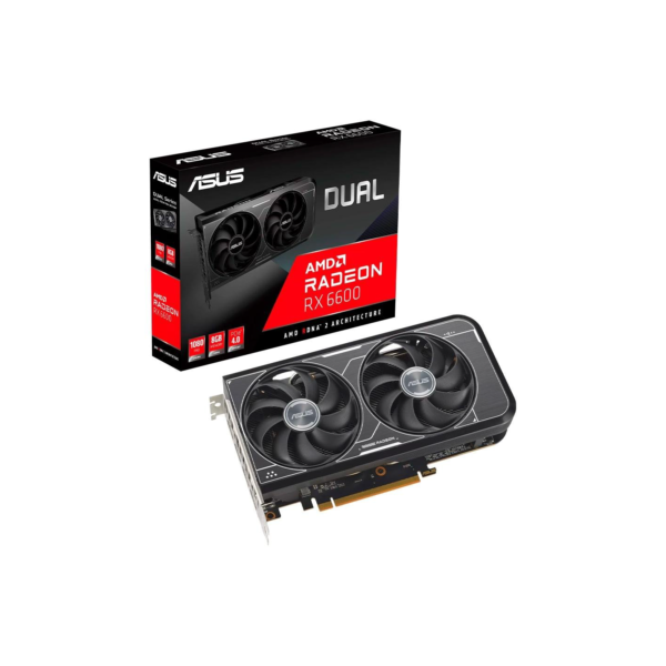 Placa de Vídeo RX 6600 8G-V3 Dual ASUS AMD Radeon, 8GB GDDR6 - 90YV0GP3-M0NA00