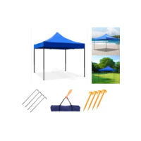 Tenda Praia Gazebo Dobrável Impermeável 3x3m Barraca Camping