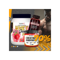 KIT WHEY + suplemento MASS + CREATINA - Whey Protein Concentrado 3 Sabores Frete Grátis tenis Creatina Treino[wg]
