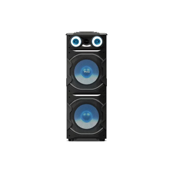 Caixa De Som Amplificada Philco Pcx26000 Bluetooth Entrada Usb, Auxiliar P2 Radio Fm 2600w Preta