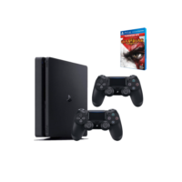 Playstation 4 - Video game Ps4 1tb com 1 ou 2 controle + jogo Aleatório - Original - Semi novo