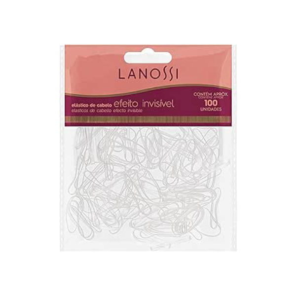 Lanossi Beauty & Care Elásticos De Cabelo Invisíveis - 100 Unidades Transparente Transparente