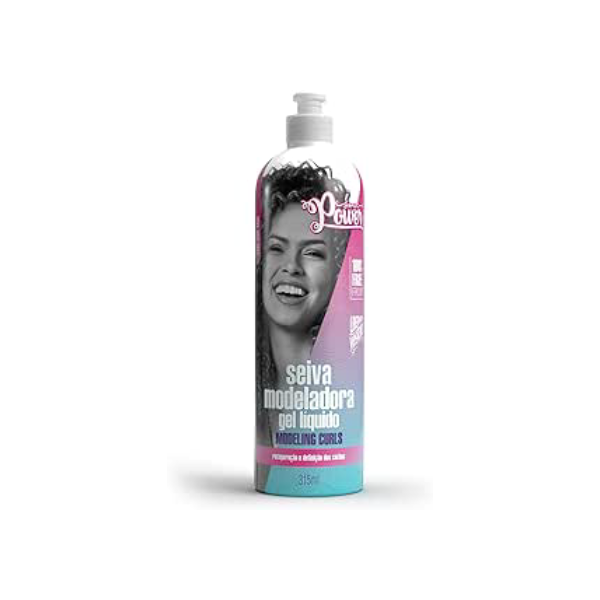 Seiva Modeladora Soul Power - Gel Líquido, Recupera e Define os Cachos - 315ml