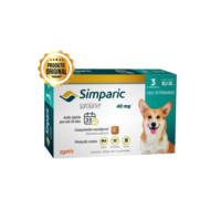 Antipulgas e Carrapatos Simparic Cães de 10,1 a 20kg com 3 Comprimidos