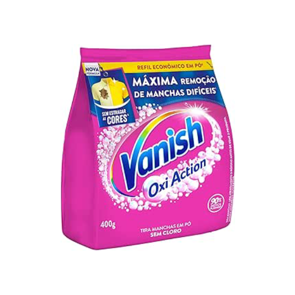 Vanish Tira Machas Em Pó Multi Power Oxi Action 400G Refil Econômico Para Roupas Coloridas
