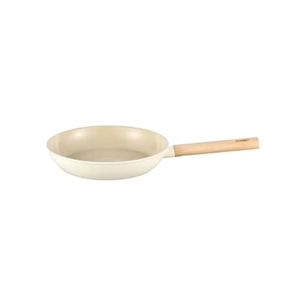 Oikos - Frigideira Antiaderente Ultra Ceramic 24cm para Fogão por Indução, a Gás, Elétrico e Vitrocerâmico Cor Bege Mou Nata