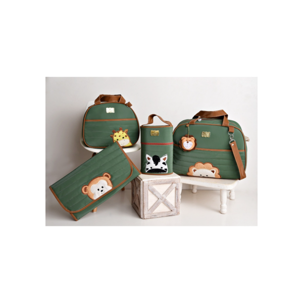 Kit Bolsas de Bebê Maternidade Família Bichinhos