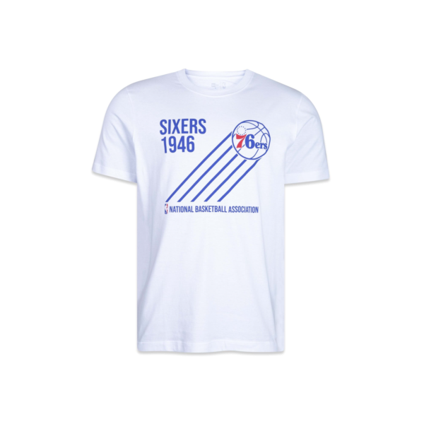 Camiseta New Era NBA Philadelphia 76Ers Core Branco