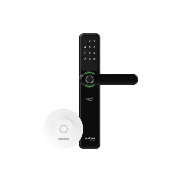 Fechadura digital Intelbras MFR 7000+ direita/esquerda cor preto grafite