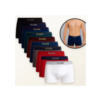 Kit 10 Cuecas Microfibra Boxer Masculina Com Lycra Box