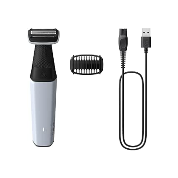 Aparador e raspador de pelos do corpo, à prova d’água, Bivolt Philips - BG3007/01