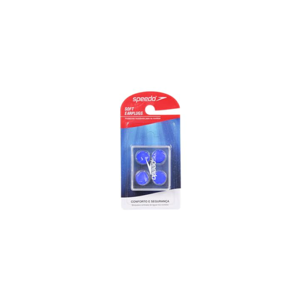 Speedo Potetor de Ouvido Soft Earplug, Único, 2 Pares, Transparente