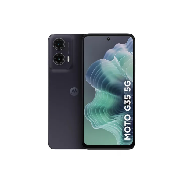 Smartphone Motorola Moto G35 5g - 128gb 12gb (4gb Ram+8gb Ram Boost) E Camera 50mp Com Ai Nfc Tela 6.7 Com Superbrilho - Grafite - Vegan Leather