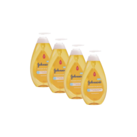 Kit com 4 Shampoo Johnson's Baby Regular 750ml cada