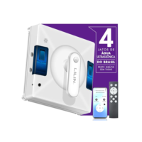 Lilin YW509 Robô de Limpeza de Janelas com Quatro Bicos Ultrassônicos, Bivolt, Design Compacto, Sistema de proteção multinível, Planejamento inteligente de caminho, 3 modos de limpeza, Do Brasil