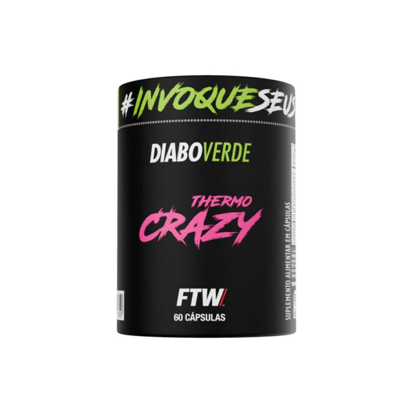 Termogênico Thermo Crazy Pote 60 cáps FTW - DIABO VERDE