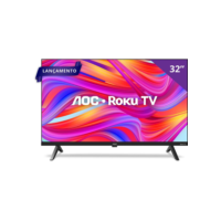Smart TV AOC LED 32" HD WI-FI Roku TV HDMI USB - 32S5045/78G