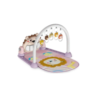 Tapete de Atividades Bebê Piano Musical Lion Maxi Baby Rosa