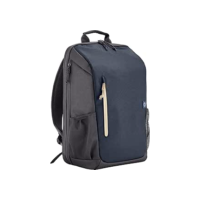 Mochila HP Travel - para Notebook de até 15,6 Polegadas, Multi-compartimentos, Expansível até 21L, com Alças Acolchoadas, Exterior Feito de Materiais Reciclados, Azul (6B8U7AA)