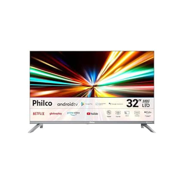 Smart TV Philco 32” Led Dolby Áudio Prata PTV32M9GACGB – 127 Volts