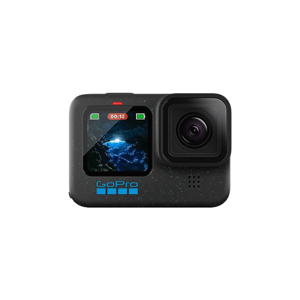 GoPro HERO12 BLACK - à Prova D'água com 5.3K60, 27MP, Vídeo + Foto HDR, HyperSmooth 6.0, Trava de horizonte 360°, Live + webcam, Áudio por Bluetooth, Bateria enduro, QUIK