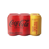 Pack de Coca-Cola sem Açúcar 350Ml 6 unidades