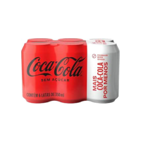 Pack de Coca-Cola sem Açúcar 350Ml 6 unidades