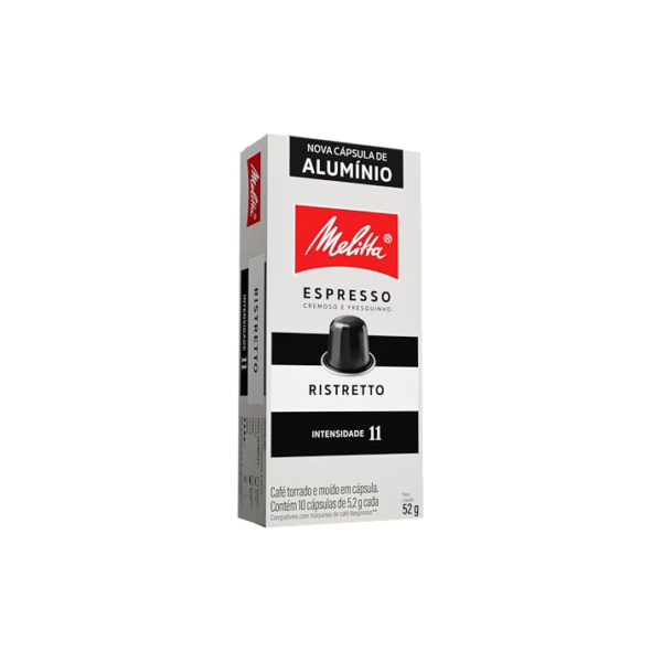Capsula Melitta Ristretto - Intensidade 11 - Compativel Nespresso