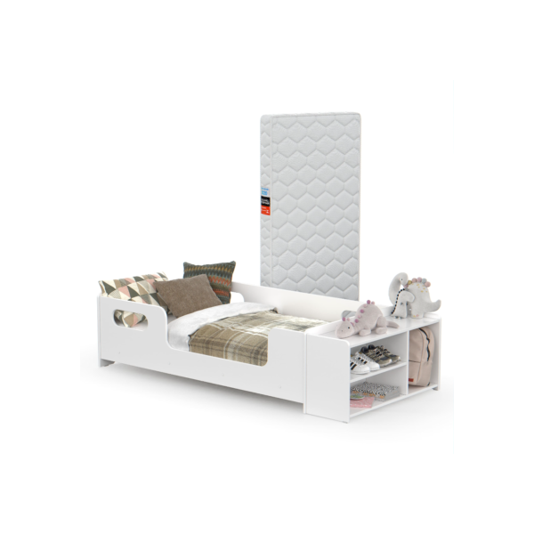 Cama Infantil Aconchego Com Colchão E Sapateira