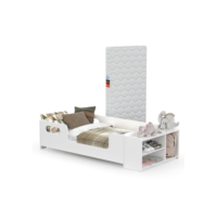 Cama Infantil Aconchego Com Colchão E Sapateira