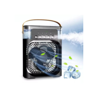 Mini Ar Condicionado Climatizador Umidificador Ventilador Água Com LED Portátil