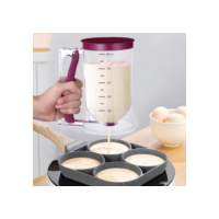 Copo Dispenser Medidor Dosador De Massas Panquecas Bolo Cupcakes 900 Ml