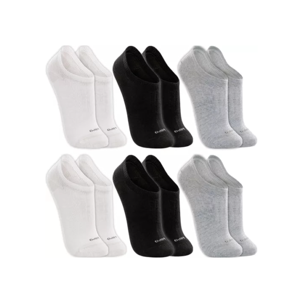 Kit 6 Pares Meias Original Lupo Sapatilha Cano Baixo Atacado
