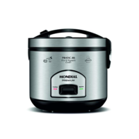 Panela Elétrica de Arroz, Mondial, Preto/Inox, 700W, 220V - PE-42-10X