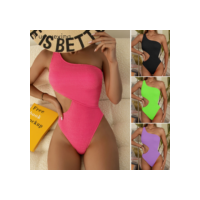 Uma Peça Biquíni/Cor Sólida Feminino Praia Roupa De Banho maio/Viagem Maiô/Biquini Feminino