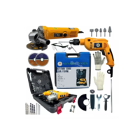 Kit De Furadeira E Lixadeira 800W Com 25 Peças E Maleta SH Tools Lançamento