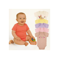 5 Kit Conjunto Manga Curta Bodie Body Infantil Bebe Nenem